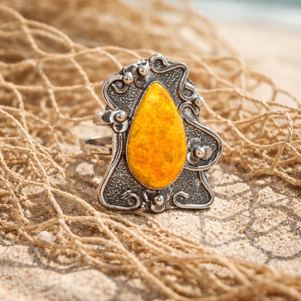 Bumblebee Jasper Ring - Picture 5 of 14